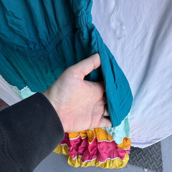 Lane Bryant Multicolor Boho Tiered Maxi Dress - Size 14/16 NWOT - Picture 4 of 8